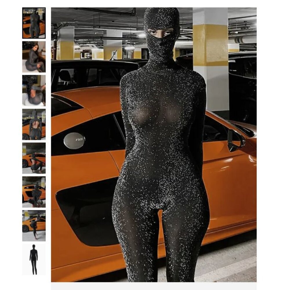 Hawthaw Women's Long Sleeve Black Jumpsuit